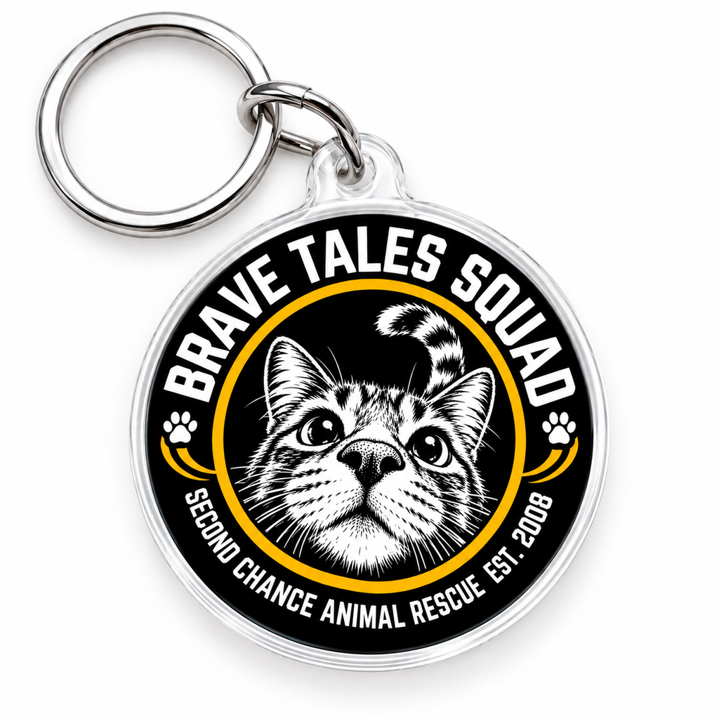 SCAR's Brave Tale Squad Cat Keychain